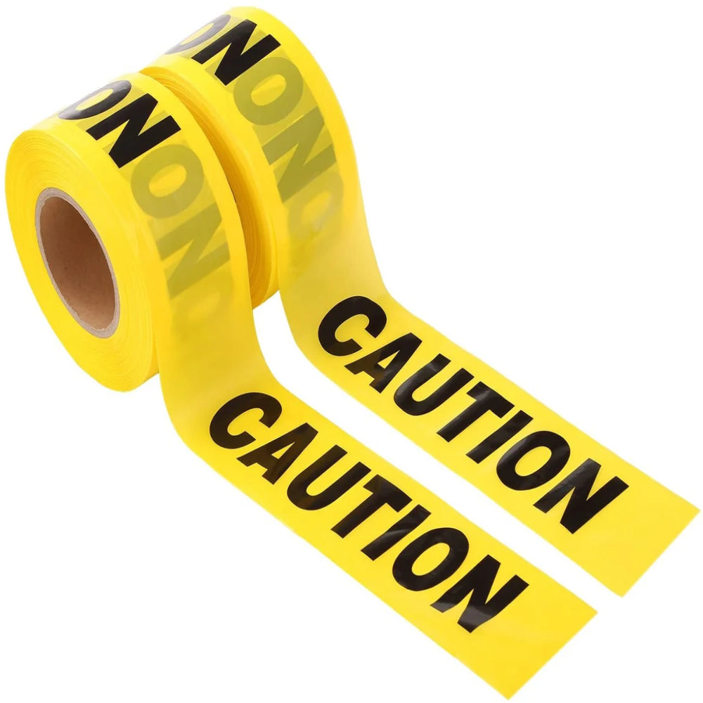 Yellow Caution Barricade Tape – High-Visibility Safety Warning Tape