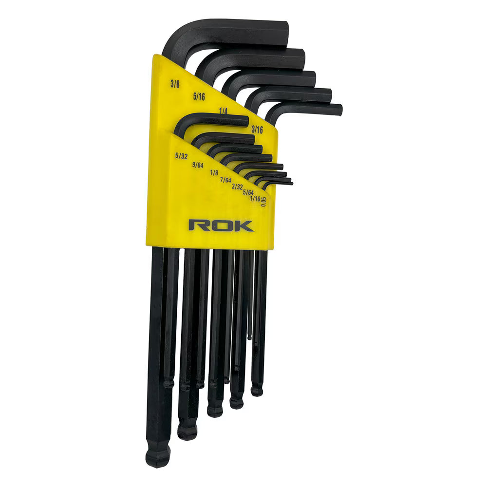 13-Piece SAE Long Ball End Hex Key Set