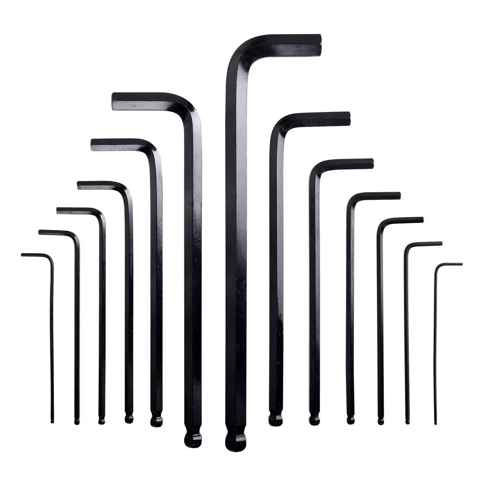 13-Piece SAE Long Ball End Hex Key Set