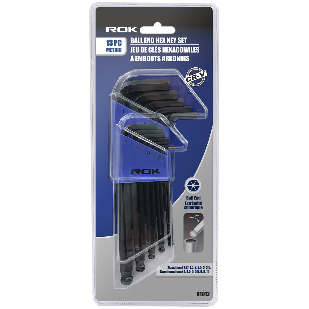 13 Pcs Metric Long Ball End Hex Keys | Allen Wrench Set