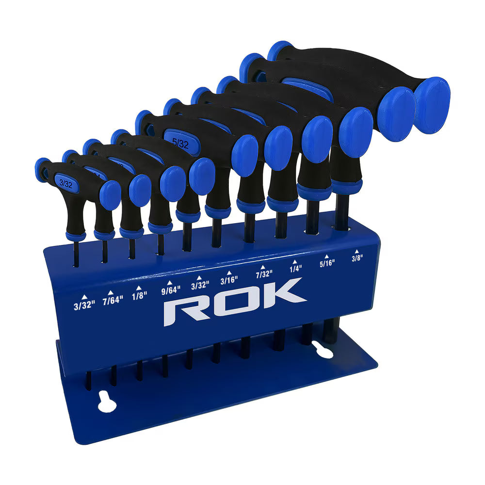 10 PC SAE T-Handle Hex Keys