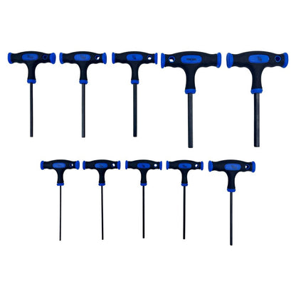 10 PC SAE T-Handle Hex Keys
