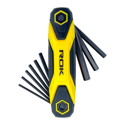 9-Piece Folding SAE Hex Key Set