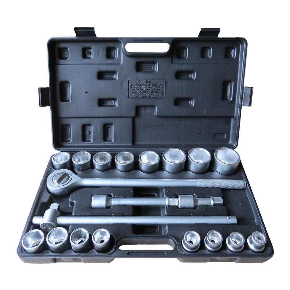 3/4" Drive Socket Wrench Set, 21-Piece Heavy-Duty Tool Set