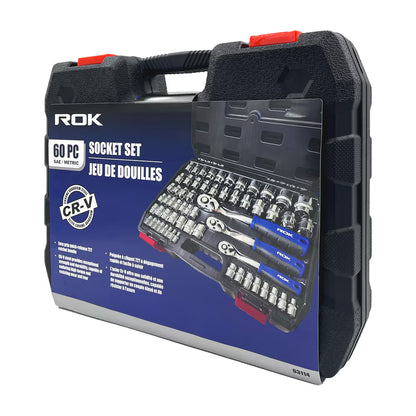 60-Piece Socket Set | Comprehensive Socket and Ratchet Tool Set