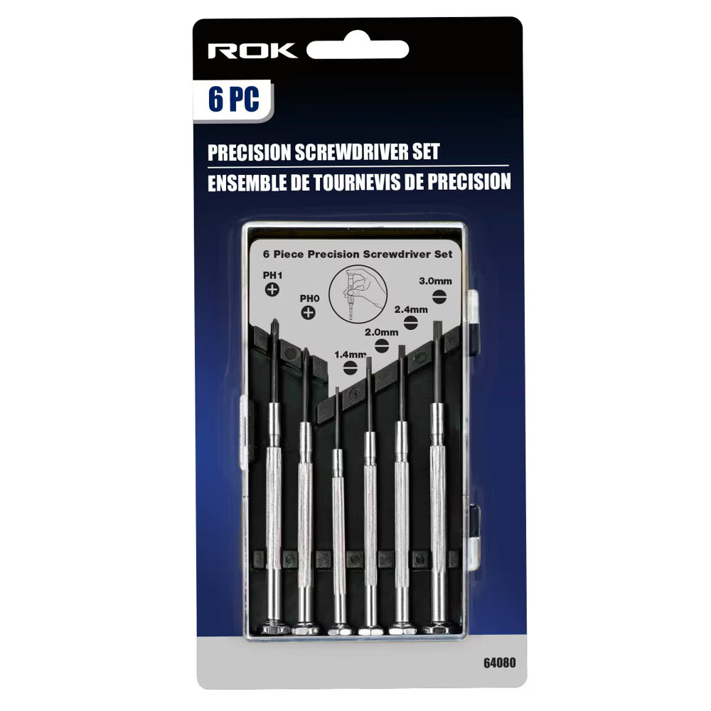 6-Piece Precision Screwdriver Set | Mini Screwdrivers for Electronics and Repairs