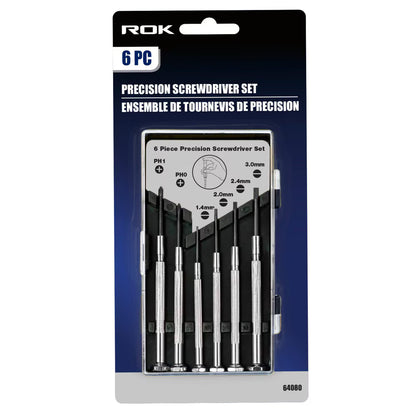 6-Piece Precision Screwdriver Set | Mini Screwdrivers for Electronics and Repairs