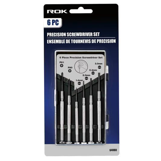 6-Piece Precision Screwdriver Set | Mini Screwdrivers for Electronics and Repairs