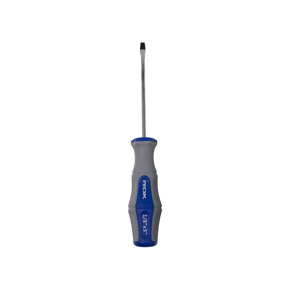 ROK 64102 1/8in x 3in Slotted Screwdriver