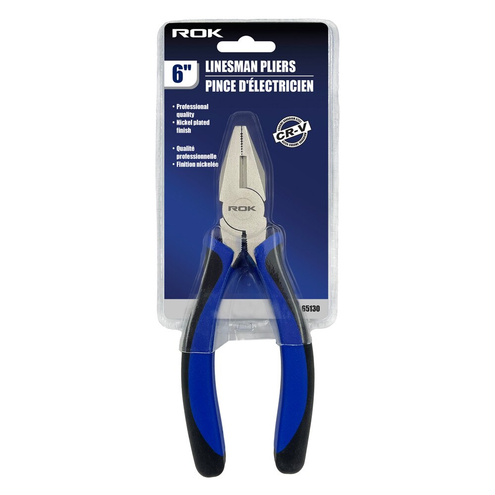 6-Inch Linesman Pliers | Heavy-Duty Wire Cutting & Gripping Tool
