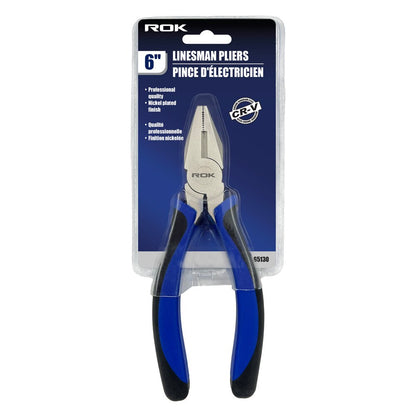 6-Inch Linesman Pliers | Heavy-Duty Wire Cutting & Gripping Tool