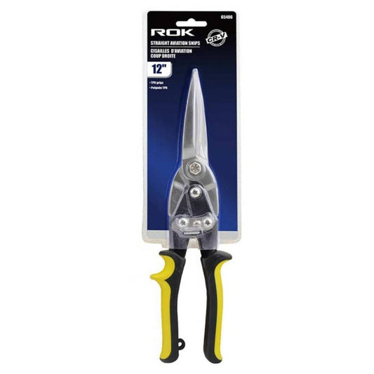 ROK 65406 12in Straight Aviation Tin Snips