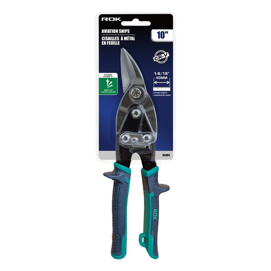 10" Right-Cut Aviation Snips for Sheet Metal Cutting