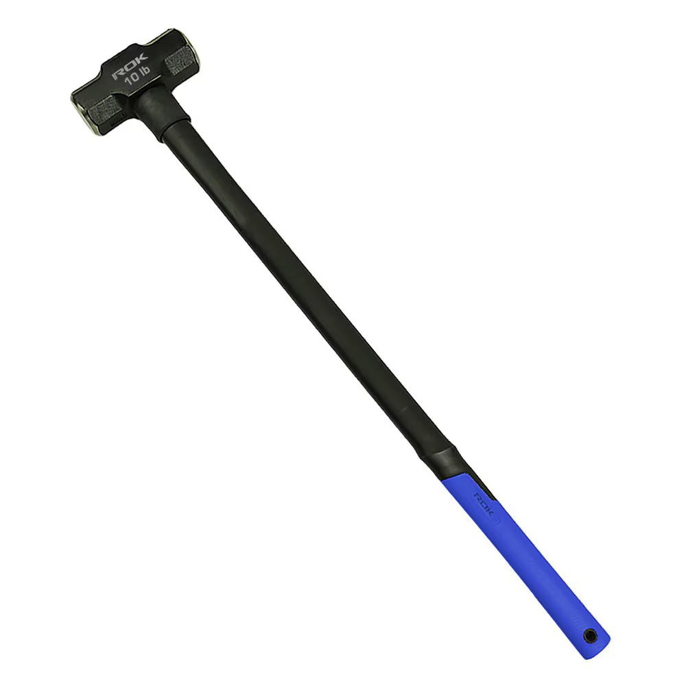 10 lb Fiberglass Sledge Hammer | Heavy Duty Forged Steel Hammer