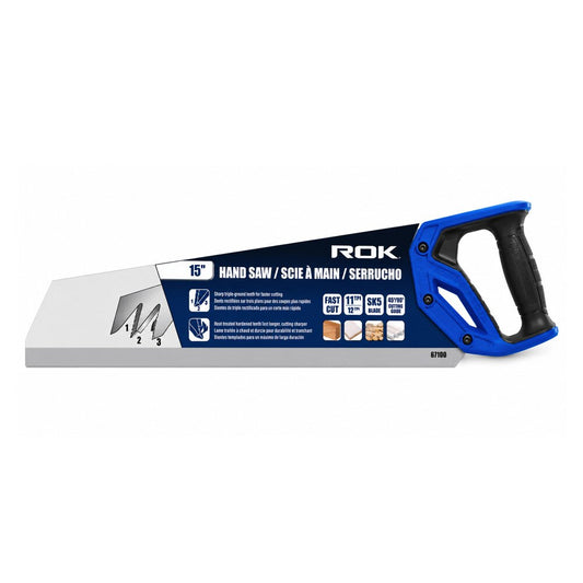 15-Inch Hand Saw | Heavy-Duty Manual Wood Cutting Saw