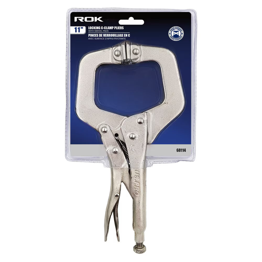 11" Locking C-Clamp Pliers for Secure Clamping