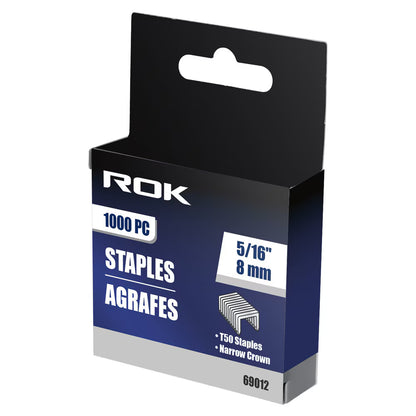 5/16" Narrow Crown Staples | 1000 Pcs Staple Gun Refills