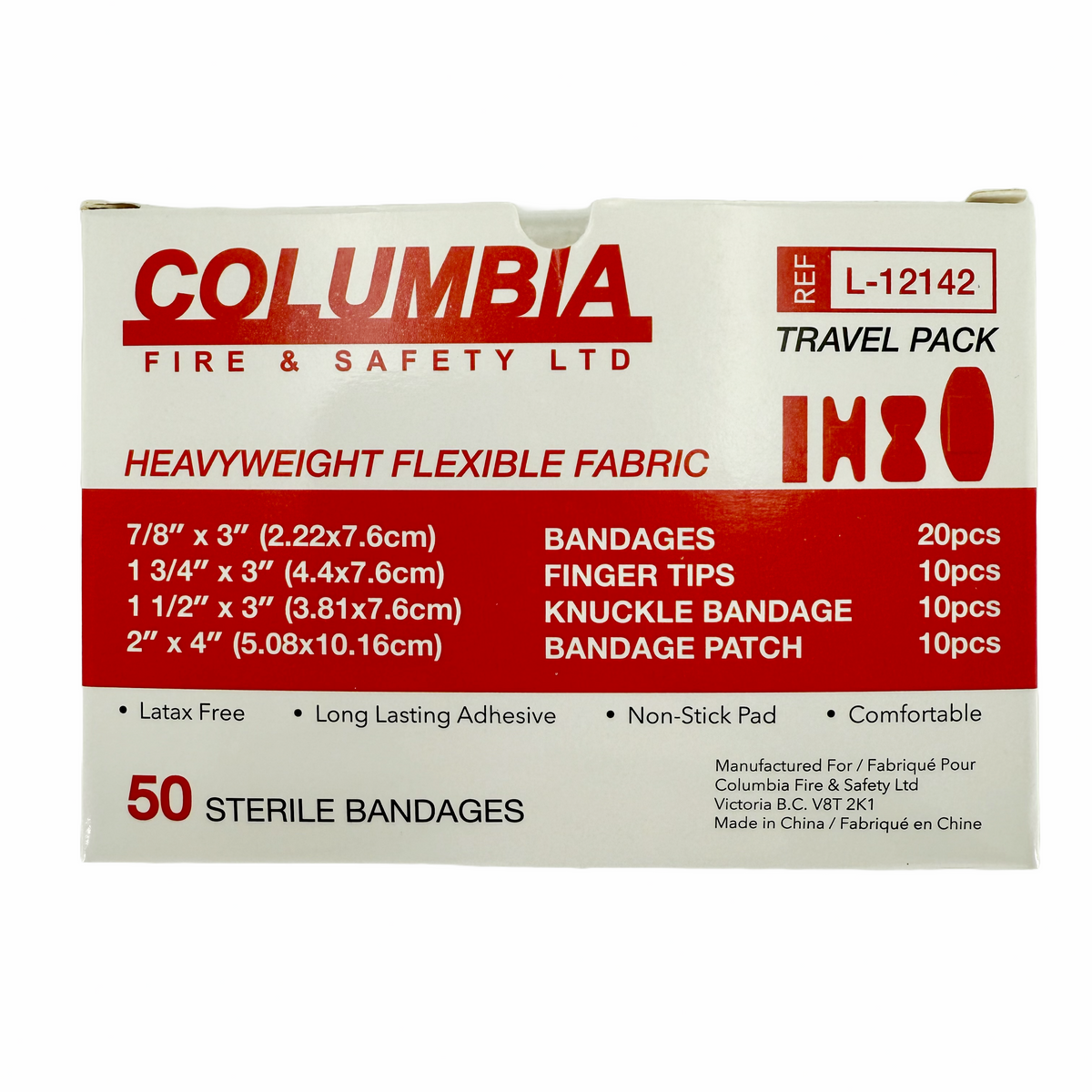 Bandaids L-12142 Travel Pack Assorted Flexible Fabric Bandaids