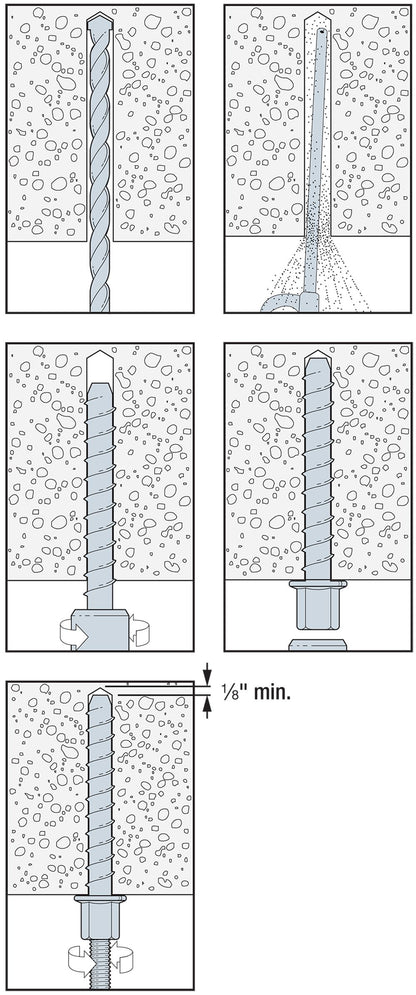 Simpson Strong-Tie THDB37158RH Titen HD Threaded Rod Hanger 3/8″ x 1-5/8″ — Heavy-Duty Concrete Anchor Canada – Box of 50 | Price per Piece