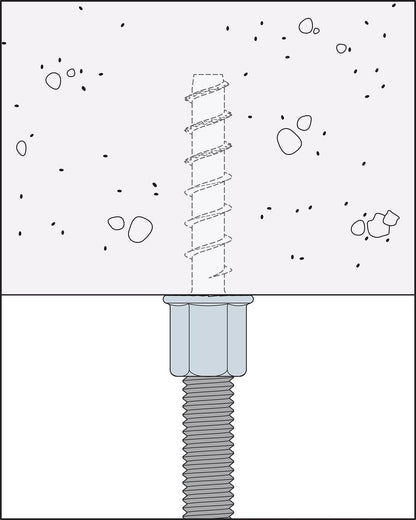 Simpson Strong-Tie THDB37158RH Titen HD Threaded Rod Hanger 3/8″ x 1-5/8″ — Heavy-Duty Concrete Anchor Canada – Box of 50 | Price per Piece