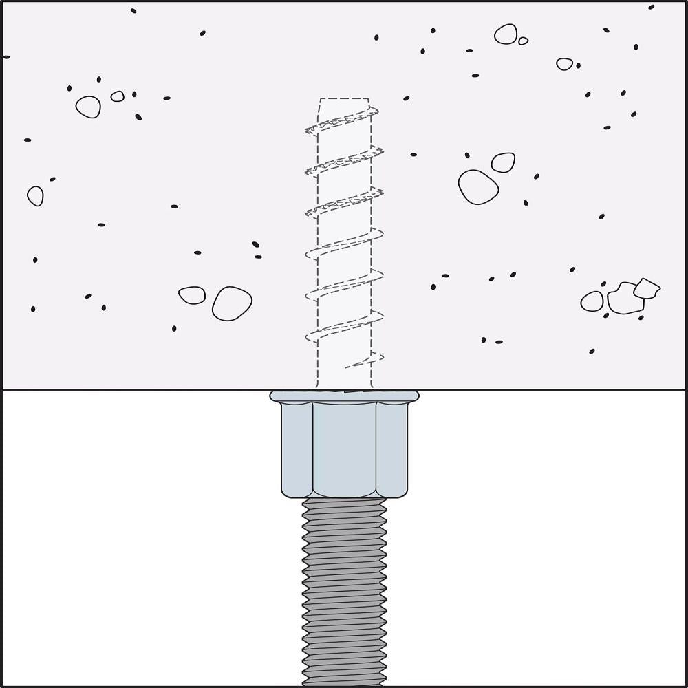 Simpson Strong-Tie THDB37158RH Titen HD Threaded Rod Hanger 3/8″ x 1-5/8″ — Heavy-Duty Concrete Anchor Canada – Box of 50 | Price per Piece