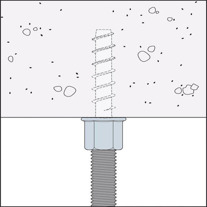 Simpson Strong-Tie THDB37158RH Titen HD Threaded Rod Hanger 3/8″ x 1-5/8″ — Heavy-Duty Concrete Anchor Canada – Box of 50 | Price per Piece