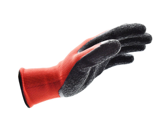 Balanced Super-Grip Latex Crinkle Coated Gloves 13 Gauge (L) - 12 Per Pack