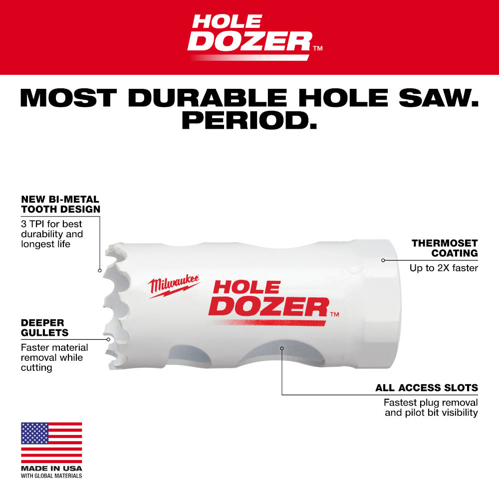 Milwaukee 49-56-0023 HOLE DOZER 3/4in Bi-Metal Hole Saw