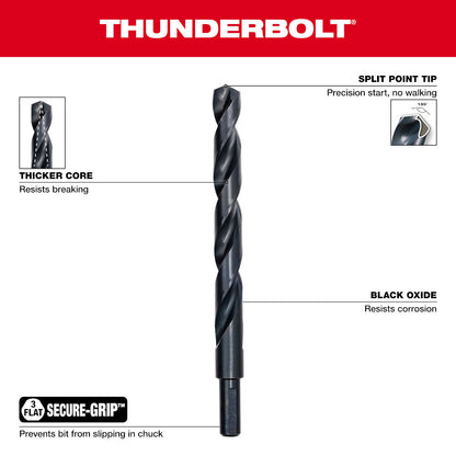 Milwaukee 48-89-2726 5/16in Thunderbolt Black Oxide Jobber Length Drill Bit