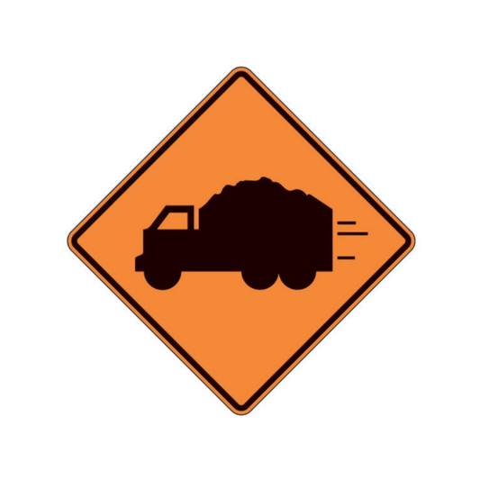 Truck Crossing-Right (Symbol) Aluminum Sign - 75x75cm and 120x120cm