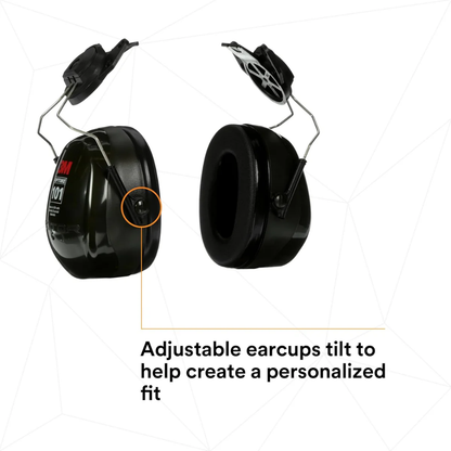 3M™ PELTOR™ Optime™ 101 Earmuffs, H7P3E, Hard Hat Attached