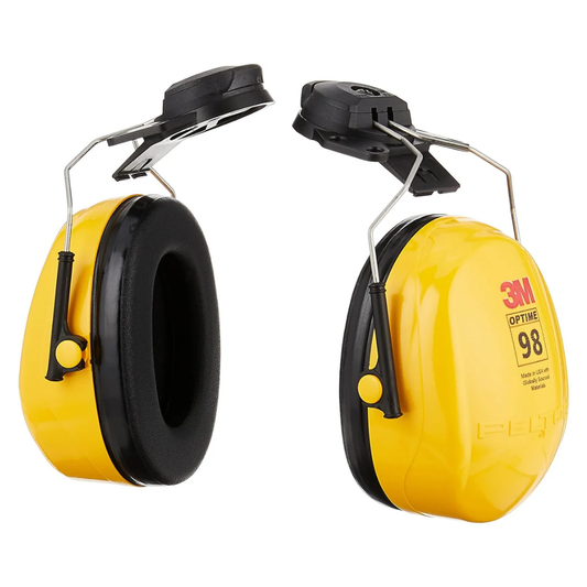 3M™ PELTOR™ Optime™ 98 Earmuffs, H9P3E, Hard Hat Attached