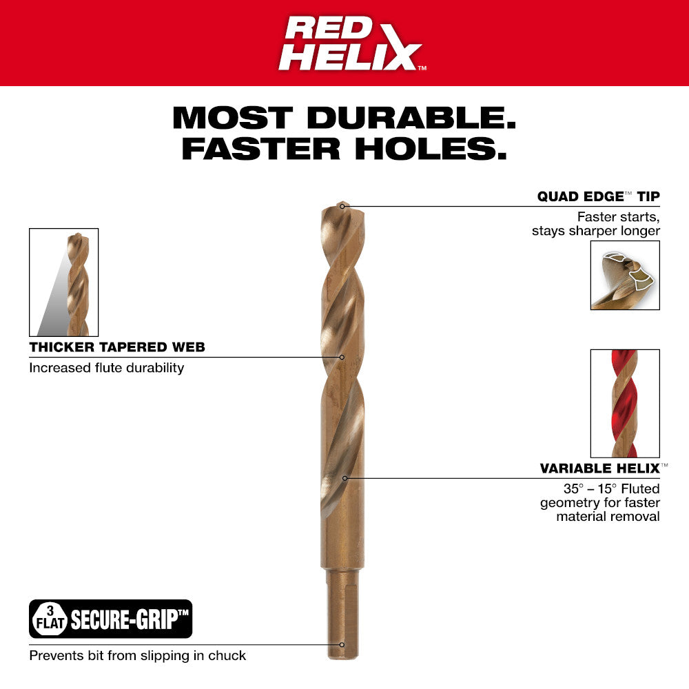 Milwaukee 48-89-2325 7/16in Cobalt RED HELIX Twist Drill Bit