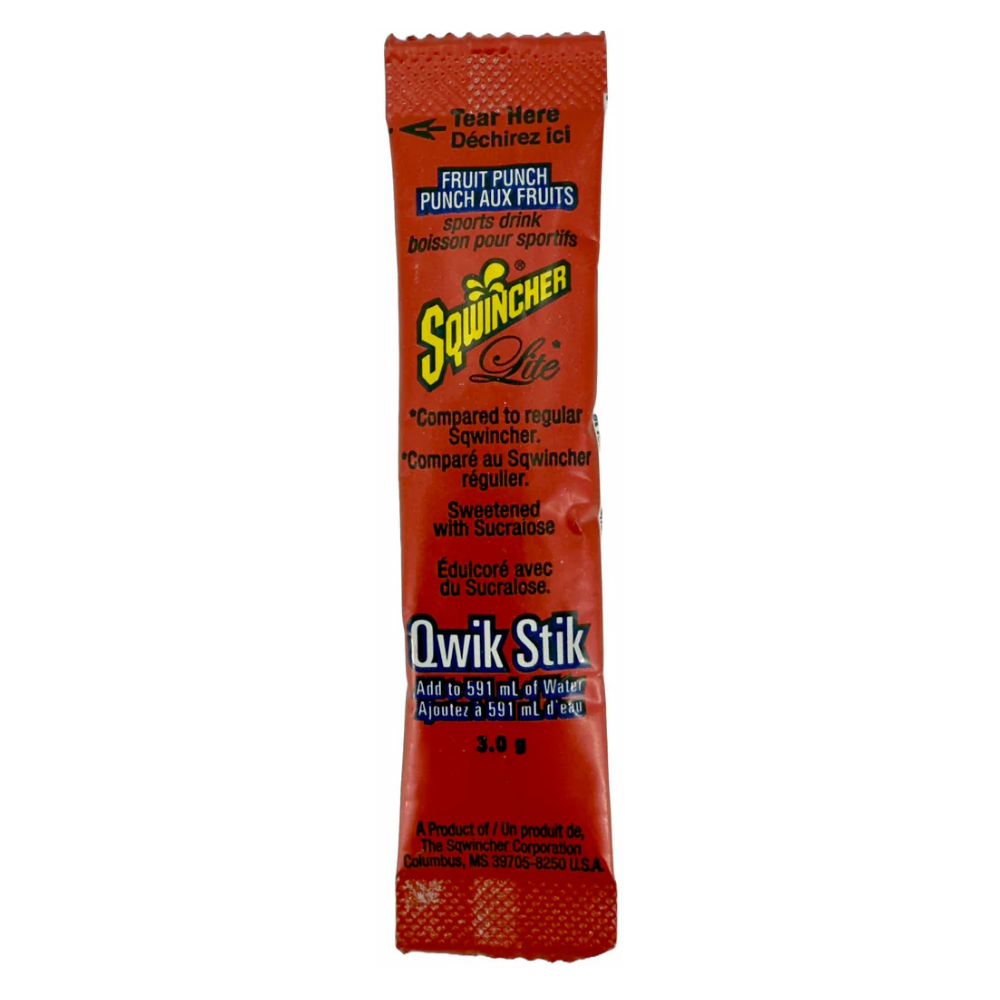 Sqwincher Qwik Stik® ZERO – Sugar-Free Hydration Powder Packets (11 oz)/ Pack of 50