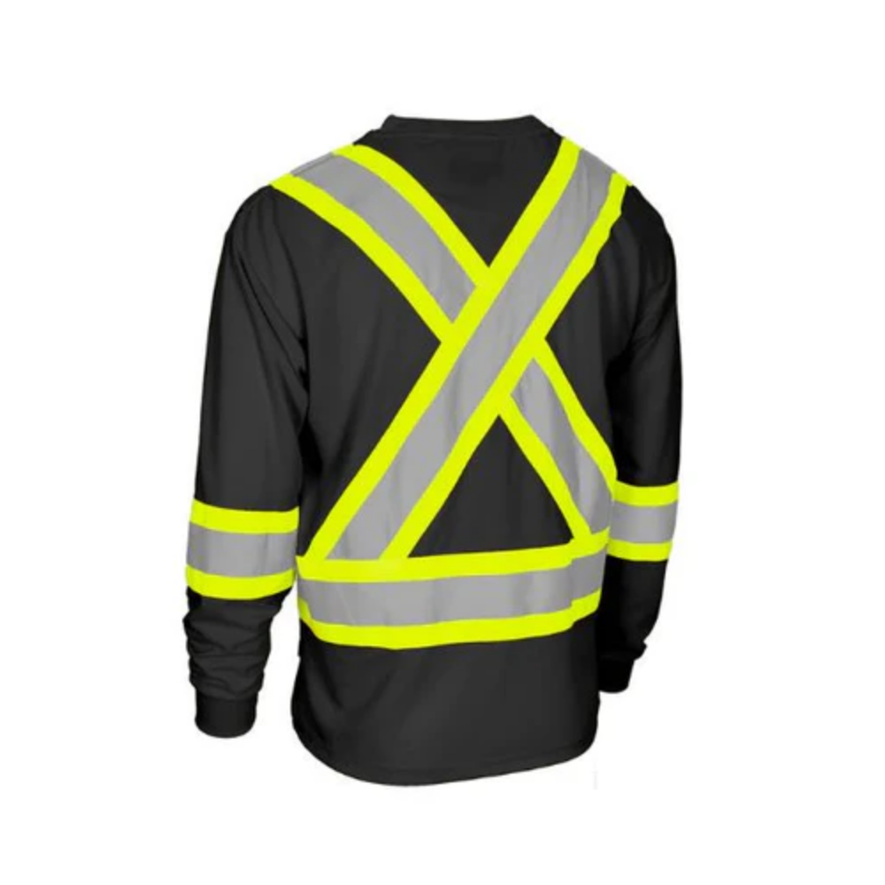 LEO Traffic Shirt (Black) Crew Neck Long Sleeve