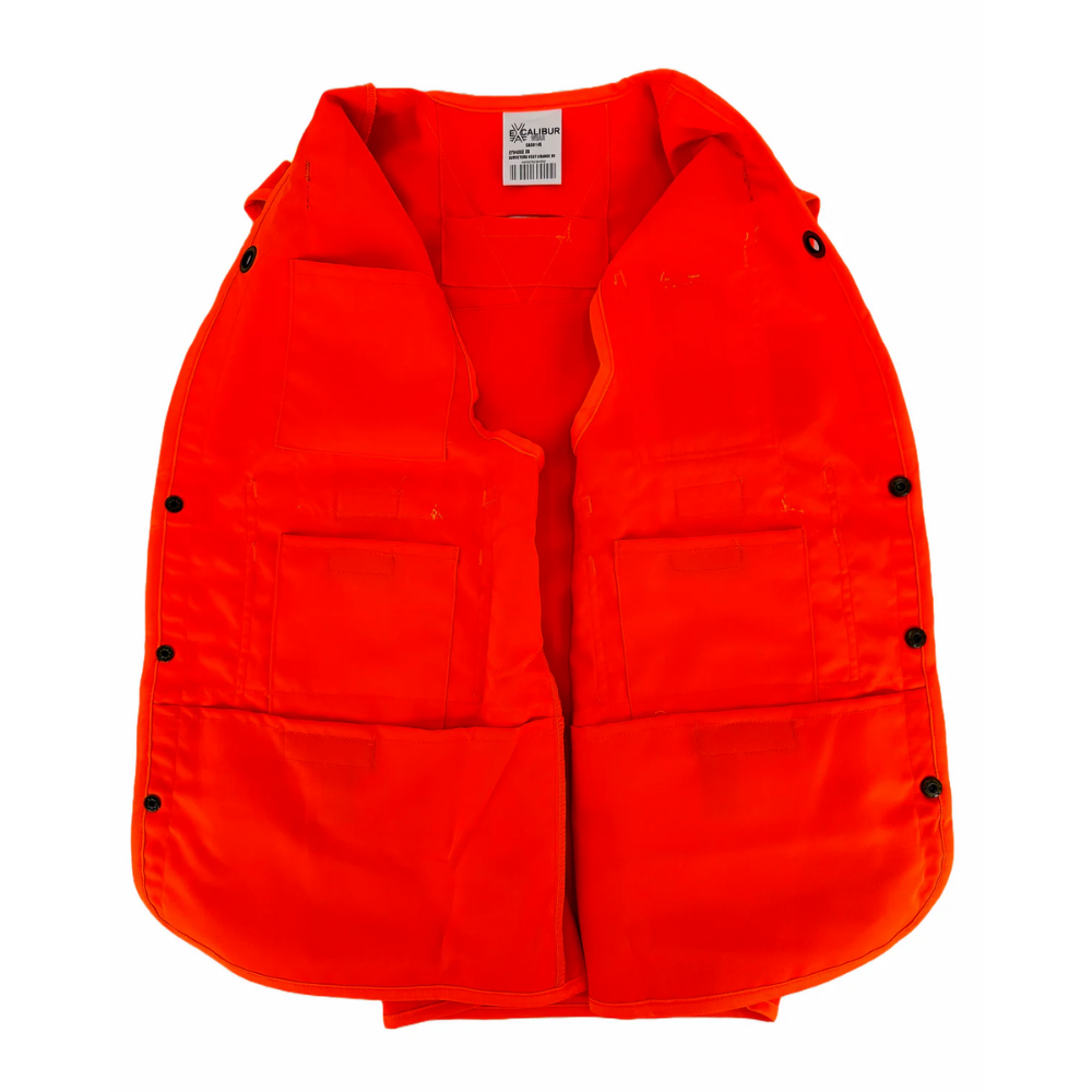 LEO Surveyors Vest, Polyester (ORANGE) with Reflective Tape