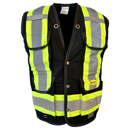 LEO Surveyors Vest (BLACK) with Reflective Tape
