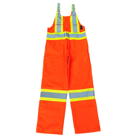 LEO Bib Overalls (Orange) with 4-inch Reflective Striping