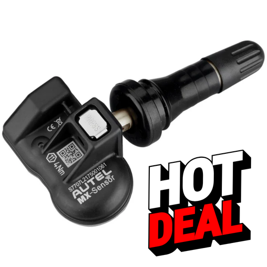 Autel MX-Sensor 1-Sensor – Universal Programmable TPMS (315MHz + 433MHz) with Press-in Rubber Valve Stem