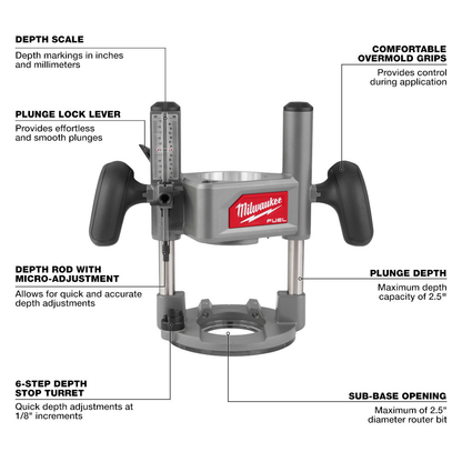 Milwaukee 48-10-2838 1/2in Router Plunge Base