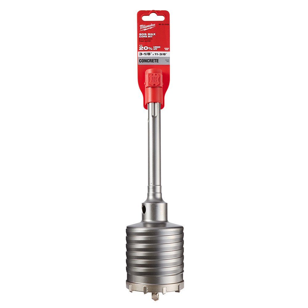 Milwaukee 48-20-5420 3-1/8in x 11-3/8in One-Piece SDS-MAX Core Bit