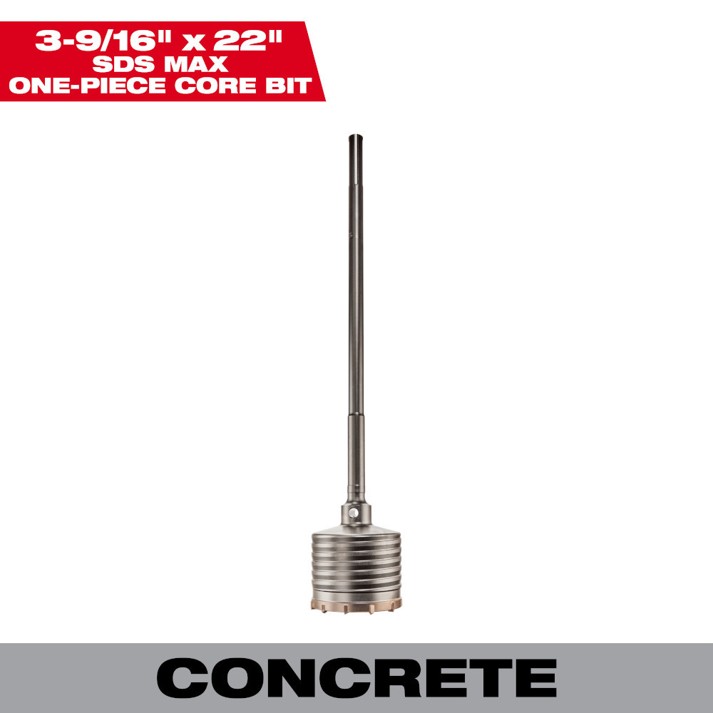 Milwaukee 48-20-5430 3-9/16in x 22in One-Piece SDS-MAX Core Bit