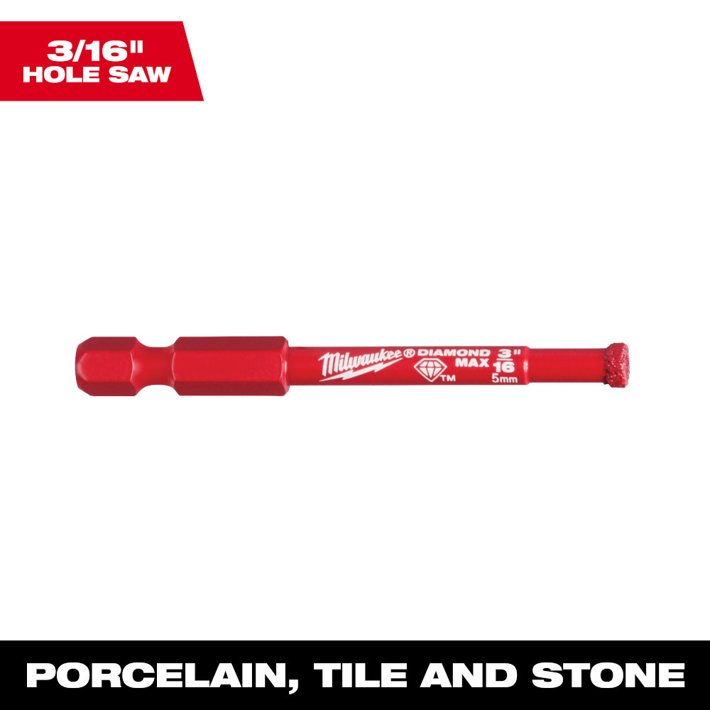 Milwaukee 49-56-0503 3/16in Diamond Max Hole Saw