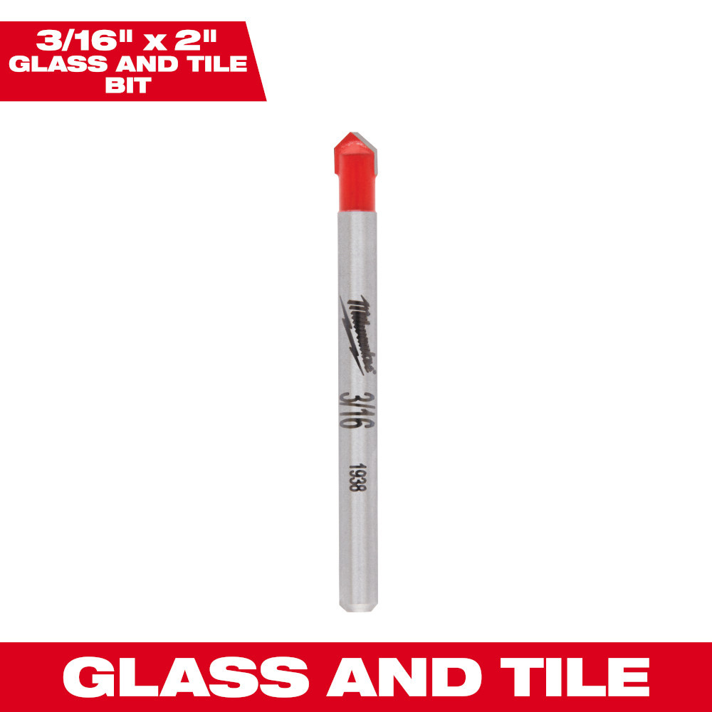 Milwaukee 48-20-8981 3/16in Glass and Tile Bit