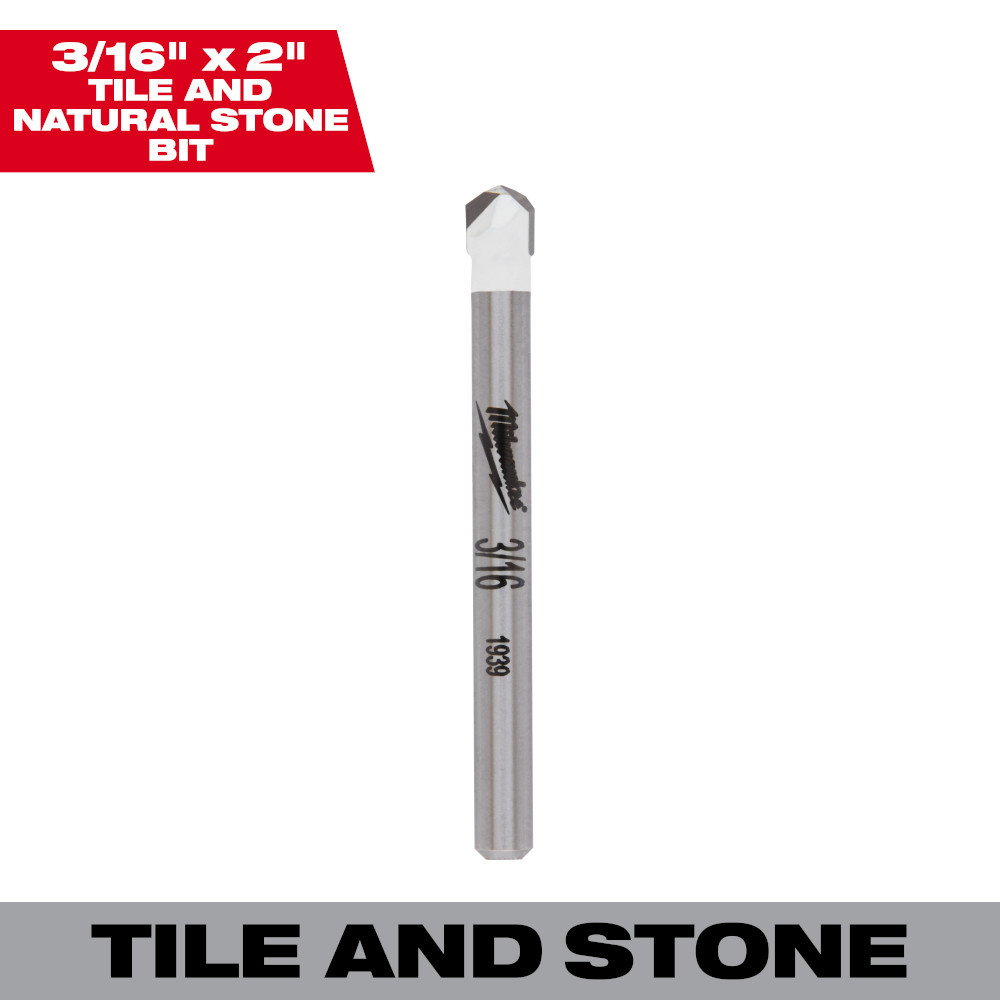 Milwaukee 48-20-8991 3/16in Tile and Natural Stone Bit