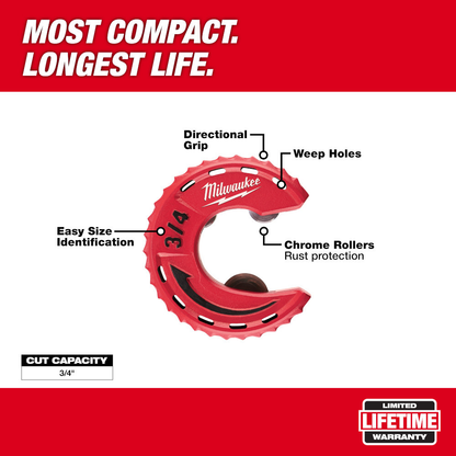 Milwaukee 48-22-4261 3/4in Close Quarters Compact Tubing Cutter