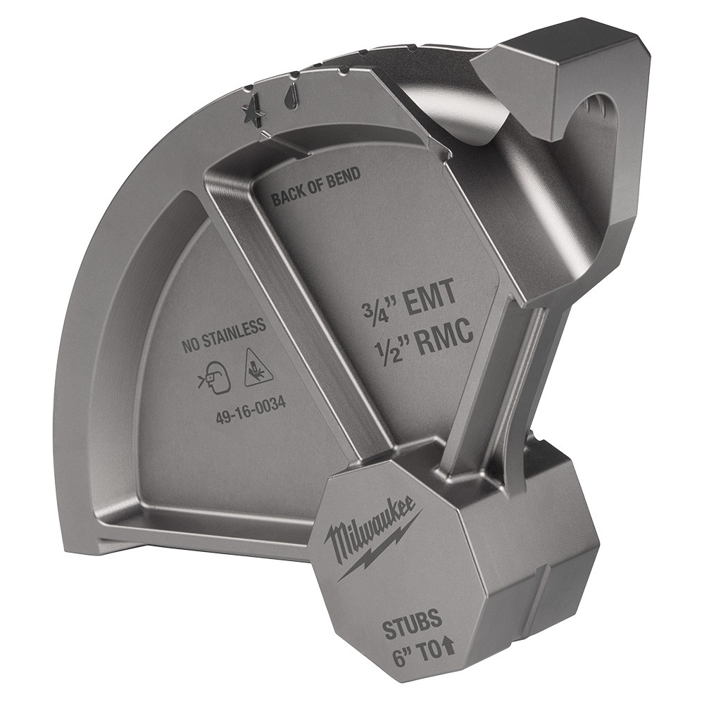Milwaukee 49-16-0034 3/4in EMT & 1/2in RMC Conduit Bending Shoe for 5150-20 M18 Branch Conduit Bender