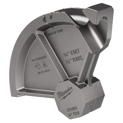 Milwaukee 49-16-0034 3/4in EMT & 1/2in RMC Conduit Bending Shoe for 5150-20 M18 Branch Conduit Bender