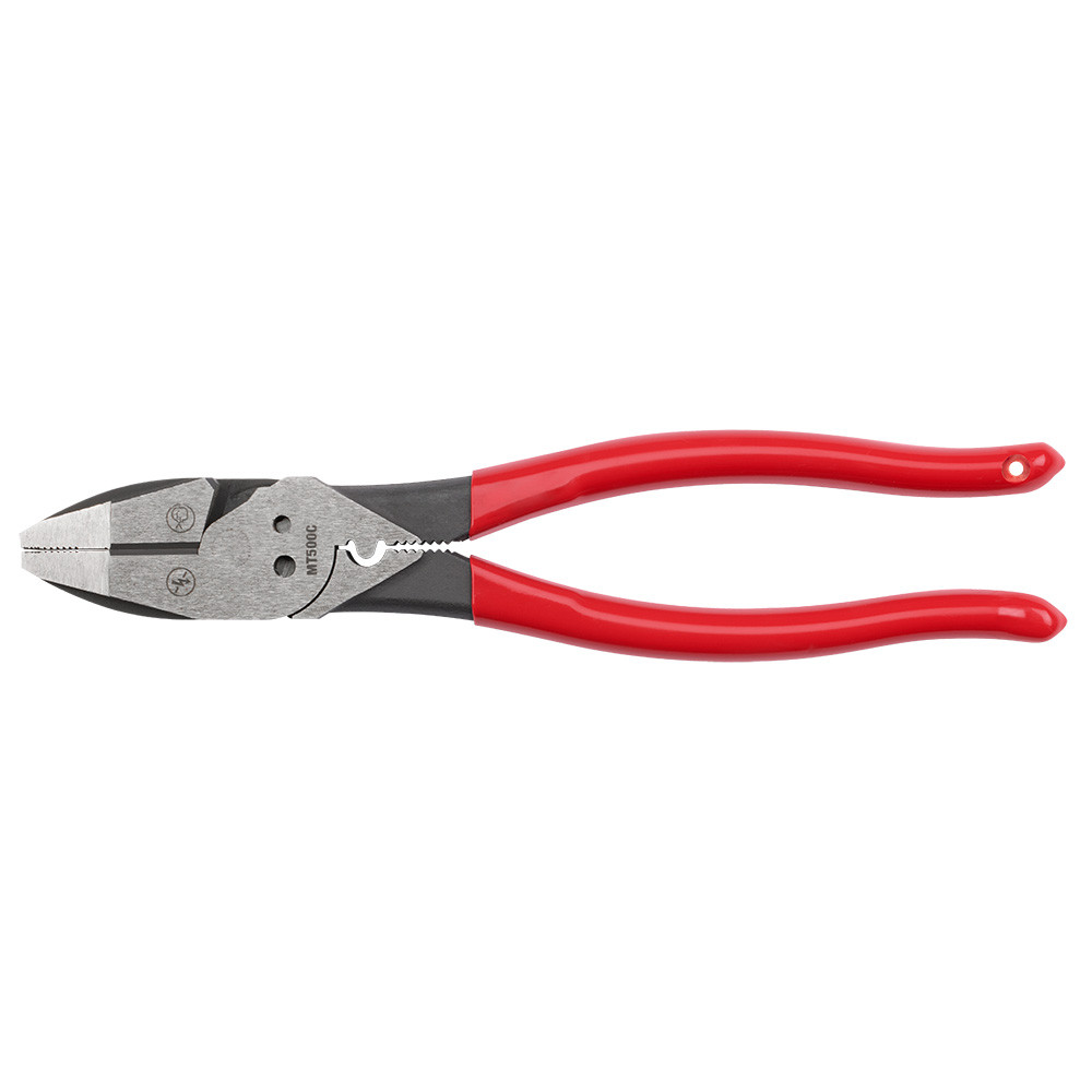 Milwaukee MT500C 9in Lineman's Dipped Grip Pliers with Crimper & Bolt Cutter