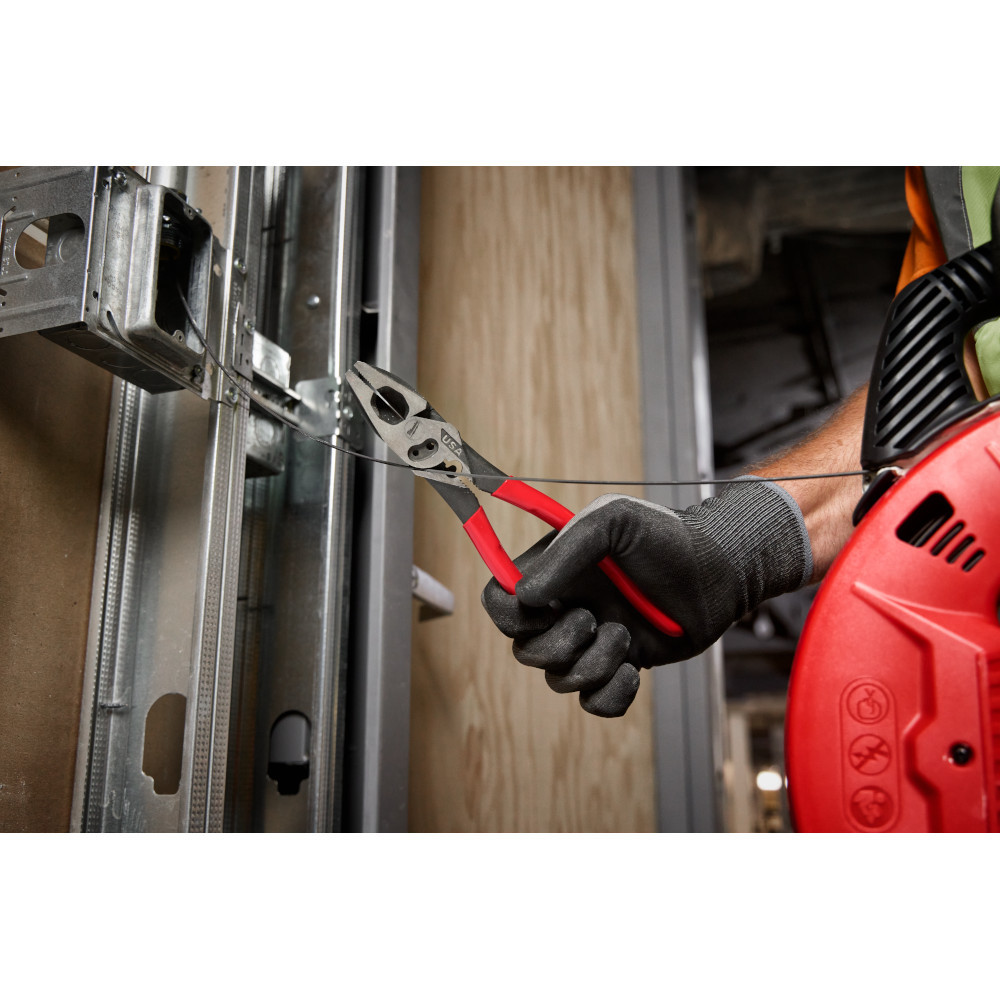 Milwaukee MT500C 9in Lineman's Dipped Grip Pliers with Crimper & Bolt Cutter